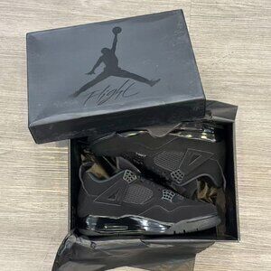 AIR JORDAN 4 RETRO BLACK/BLACK-LT GRAPHITE